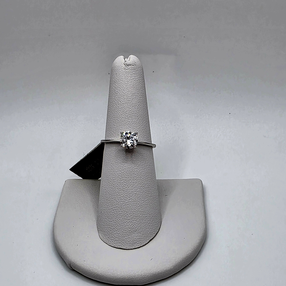 Timeless Sterling Silver Solitaire Ring with Prong Setting